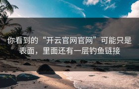 你看到的“开云官网官网”可能只是表面，里面还有一层钓鱼链接